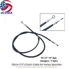 Jlumi Jlumi-hd-tsc003797 185cm 73ft Clutch Cable For Harley Sportster Xl883 Xl1200 1986-2019 8 Inch Extended