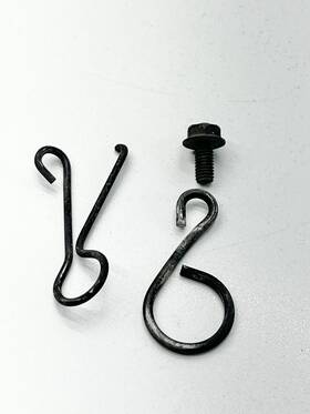92037-1904 Kawasaki #157 1987-2007 Klr650 Klr 650 Oem Clutch Cable Guide Clamp Holder Set