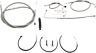 La-8151kt2b-13 La Choppers Complete Handlebar Cable Wire Harness Brake Line Kit