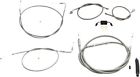 La-8231kt-19 La Choppers Braided Stainless Standard Handlebar Cable Kit