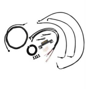 0662-0212 La Choppers Midnight Braided 12 Inch -14 Handlebar Cable Kit 2017-20 Flh