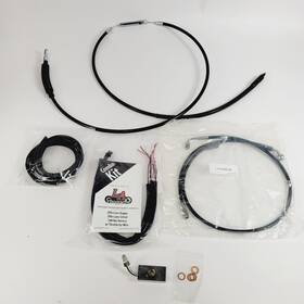 0662-0495 La Choppers 18-24 Harley Softail Black Handlebar Cable/brake Line Kit 15-17 Inch Apes