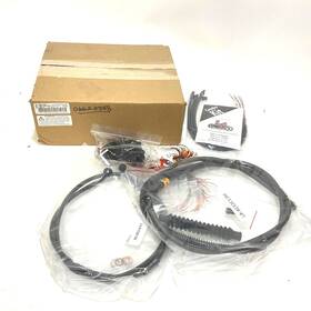 La Choppers 0662-0548 Midnight Braided Cable Kit 12 Inch -14 Handlebars Softail La-8153kt2-13m
