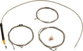 La-8059kt-13 La Choppers Stainless Standard Cable Kit For 12 Inch -14 Handlebars