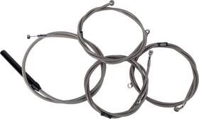 La-8059kt2-16 La Choppers Stainless Complete Cable Kit For 15 Inch -17 Handlebars