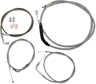 La-8230kt-19 La8230kt19 La Choppers Stainless Brake Clutch Cable Kit For Bars