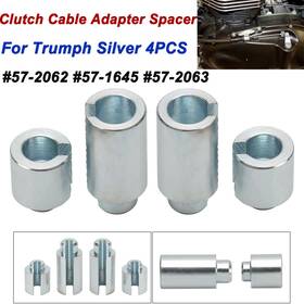 Mp10-005-0057s-le Lenkdou 4pcs Clutch Cable Adapter Short&long Carbon Seel For Triumph Bonneville Daytona