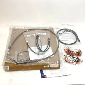 4871171 Magnum Black Pearl 12-14 Inch Ape Handlebar 2021-2023 Touring Install Kit