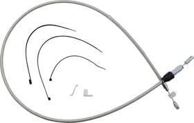 523418he Magnum - Polished Stainless Quick Connect Upper Clutch Cable Softail De