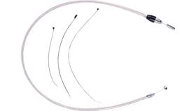 5238he Magnum Stock Length Quick Connect Braided Upper Clutch Cable - Polished S