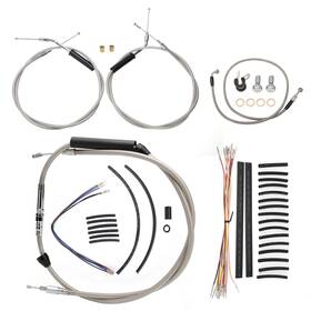 Mokfxbdzx060 Mokitdora Sportster 14 Inch Bar Clutch Cable Brake Line Set For 04-06 Xl 883 1200 No Abs