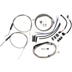 Mokfxbdzx081 Mokitdora 14 Inch Bar Extended Clutch Brake Cable Kit For Harley Softail 2011-2015 No Abs