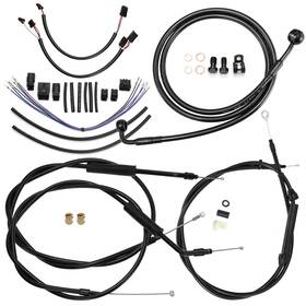 Mokfxbdzx094 Mokitdora Harley Softail 16 Inch Ape Hanger Extended Brake Line Kit For 2011-2015 Without Abs