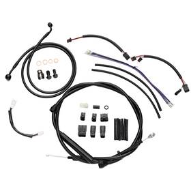 Mokfxbdzx101 Mokitdora Harley 12 Inch Handlebar Extended Clutch Brake Cable Kit For Softail 2016-2017 N/abs