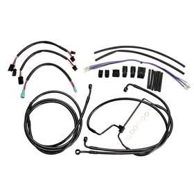 Mokfxbdzx109 Mokitdora Harley Road Glide 14 Inch Bar Extended Cable Kit For Touring 2015-2016 Without Abs