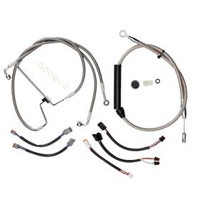 Mokfxbdzx148 Mokitdora Touring 16 Inch Bar Extended Cable Kit For Harley Street Glide 2021-2023 Without Abs