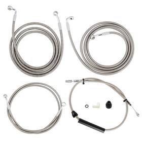 Mokfxbx270 Mokitdora 14 Inch Bar Electra Glide Clutch Cable Hydraulic Abs Brake Lines For 20-23 Harley