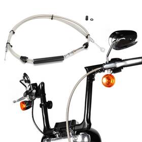 Mokfxbx273 Mokitdora Harley Stainless Steel 61.25 Inch Clutch Line For 2004-up Sportster And 1986-2013 Xl