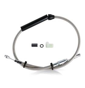 Mokitdora Mokfxbx323 53.2 Inch Stainless Steel Upper Clutch Cable For Harley 2021-2023 Silver
