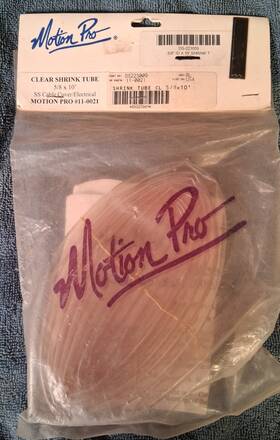 11-0021 Motion Pro Clear Shrink Tubing For Clutch Cables