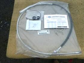 38924-09v N.o.s. Harley Davidson Silver Braided L.e. Clutch Cable 38924-09 68.69 Inch Housing