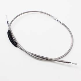 Pjmtcustom Pj-109004 Stainless Steel 79 Inch Braided Clutch Cables For Harley Softail Dyna Touring Xl