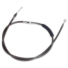 109006 Powerjames 71 Inch 180cm Smoky Black Pearl Braided Clutch Cable Fit For Harley Davidson Models