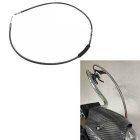 109008 Powerjames 78.7 Inch Smoky Black Clutch Cable For Harley Dyna Fld Fxdl/i Fxdf Touring Softail
