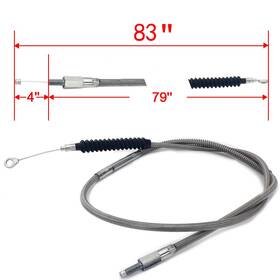 Hd-ccs-020-rf-0810 Radiatorfactory 79 Inch Clutch Cable For Harley Dyna Wide Glide Police Fxrp Low Rider Road King