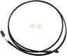 Sbb0107-80 Sbb010780 Magnum Xr Stainless Hydraulic Clutch Line Black Pearl