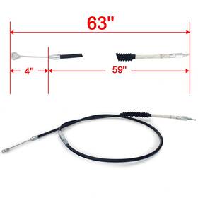 Hd-ccp-015-sky-0814 Skywave 63 Inch Clutch Cable For Harley Night Rod Vrscd Dyna Fxd Softail Fatboy Efi Flstfi