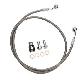 Sgw3fxbx187 Steelthunor Used 48.5 Inch Extended Front Brake Line For Harley Sportster Xl 2004-up Without Abs
