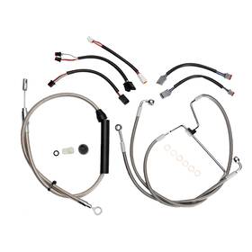 Sgwfxbdzx103 Steelthunor Touring Street Glide Extended Cable Kit For Harley Flhr 14 Inch Bar 2021-2023 No Abs