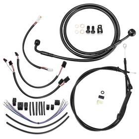 Sgwfxbdzx105 Steelthunor Softail 12 Inch Bar Extended Clutch Brake Cable Kit For Breakout Slim 16-17 No Abs