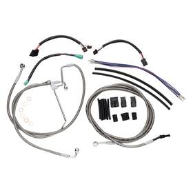 Sgwfxbdzx143 Steelthunor For Harley 16 Inch Handlebar Extended Cable Kit Touring Road Glide 14-16 N/abs