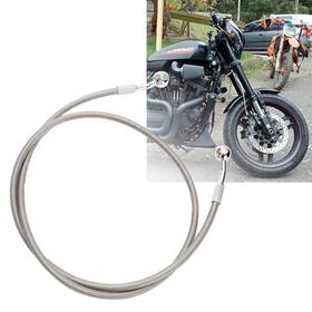 Wgs3fxbx008 Steelthunor 48.5 Inch Front Brake Lines Oil Hose For Harley Sportster Xl 883 1200 2004-up No Abs