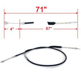 Hd-ccp-017-efa-0810 Tarazon 71 Inch Clutch Cable For Harley Touring Road King Glide Heritage Softail Dyna