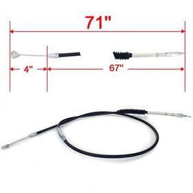 Hd-ccp-017-rf-0926 Tarazon 71 Inch Extended Length Clutch Cable For Harley Touring Dyna Street Bob Fxdb Softail