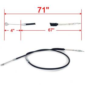 Hd-ccp-017-sky-0827 Tarazon 71 Inch Clutch Cable For Harley Sportster 883 Xlh883 2002 Street Bob Fxdb Fxdwg