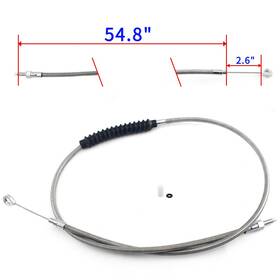 Hd-ccs-2420-efa-0810 Tarazon Stainless Braided Clutch Cable For Sportster Xl 1200 883 04-09 Xl1200c 04-19