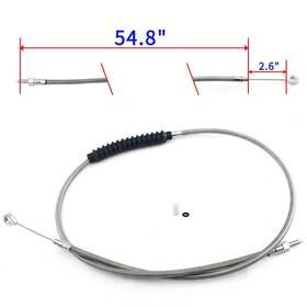 Hd-ccs-2420-sky-0807 Tarazon Clutch Cable Stainless Steel Xl883r 06-11 Xl 883 883c 04-09 For Harley Sportster