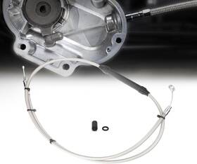 Fxb007c Tigersgate Harley Sportster 65 1/4 Inch Extended Clutch Cable For 2004-up Xl 1200 1986-2013