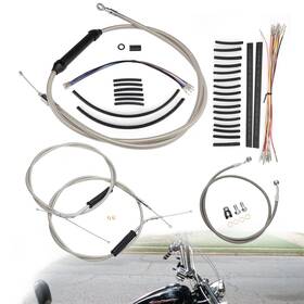 Tigfxbdzx083 Tigersgate Brake Line Clutch Cable For 2004-2006 Sportster Xl 883 1200 No Abs With 16 In Bar