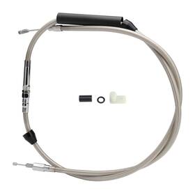 Tigfxbx122 Tigersgate Sportster Braided 61 1/4 Inch Extended Clutch Cable For Harley 2004-up Xl 1986-2013