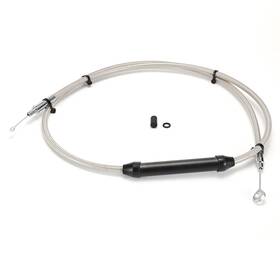 Tigfxbx154 Tigersgate 66 11/16ftft Clutch Cable Steel Braided For Harley Twin Cam 5 Speed Trans 95-06