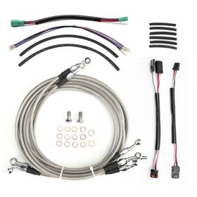Wgsfxbdzx165 Tigersgateparts 14ftft Street Glide Extended Clutch Brake Bar Cable Kit For Touring With Abs 14-15