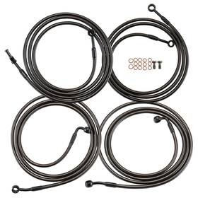 Wgsfxbx176 Tigersgateparts Clutch Cable Brake Line For 2014-2016 Harley Road Glide King 14 Inch 16 Bar Abs