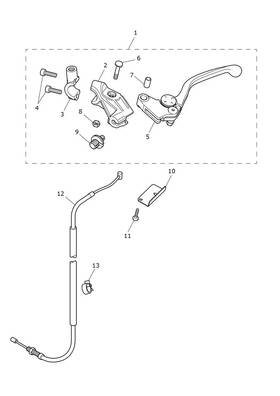 T2043047 Triumph - Genuine Oem Clutch Cable