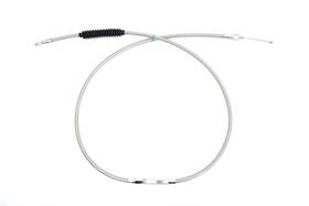 V-twin Manufacturing 36-8076 70.69 Inch Braided Stainless Steel Clutch Cable Fits Harley Davidson 2000-2005
