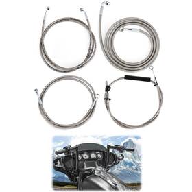 Vmfxbx117 Veloforce-moto Brake Lines For Harley 2021-2023 Electra Glide Street With Abs 12 Inch Handlebar